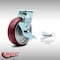 Service Caster 6 Inch SS Poly on Aluminum Caster with Roller Bearing and Brake/Swivel Lock SCC SCC-SS30S620-PAR-TLB-BSL - alternate 5